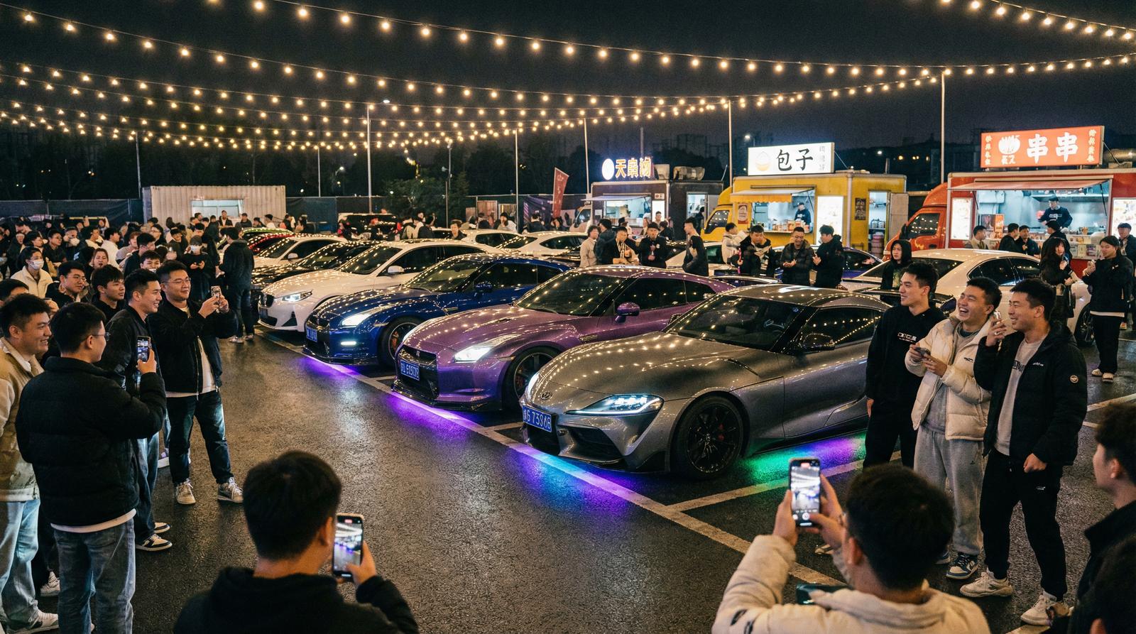 偷拍修车社区车友聚会活动